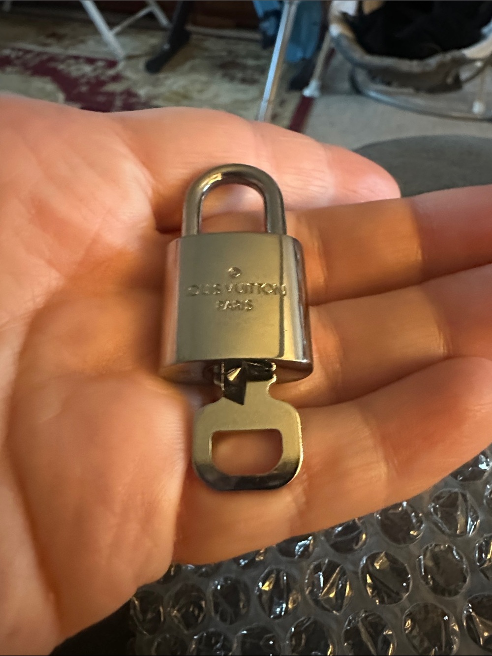 Louis Vuitton Silver Tone Lock and Key 304 Collectible